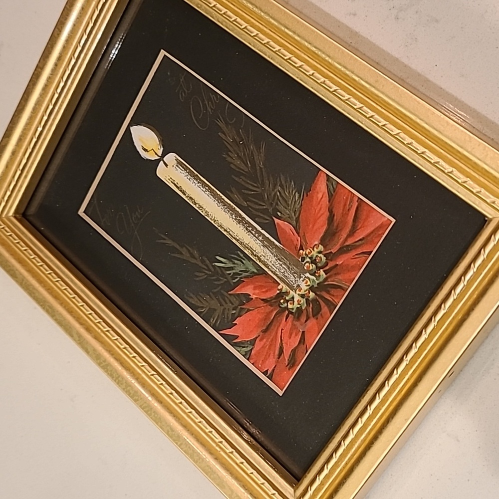Beautiful framed Christmas art - Picture 5 of 6